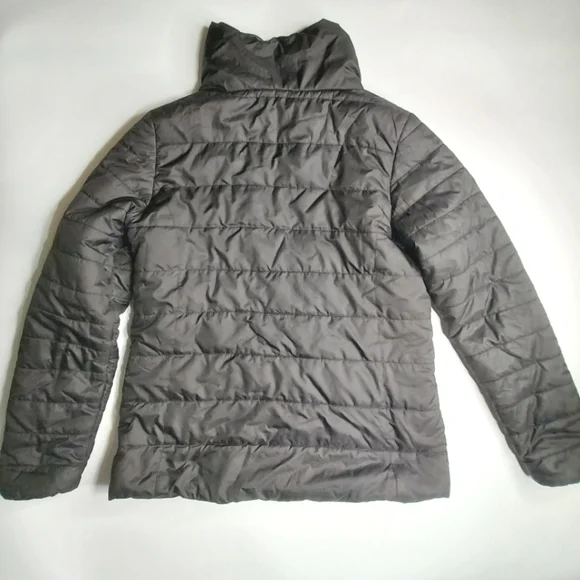 Stoic Womens Large Black Puffer Jacket Stand Up Collar - Picture 3 of 7